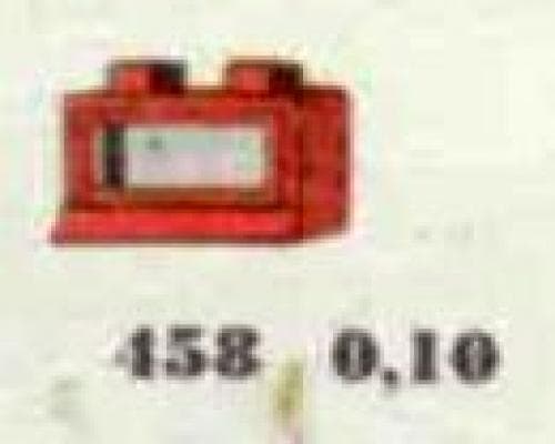 1 x 2 x 1 Window, Red or White LEGO set (#458-1)