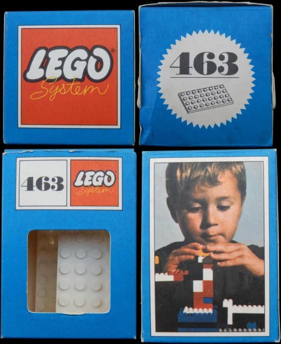 4 x 8 Plates, White LEGO set (#463-1)