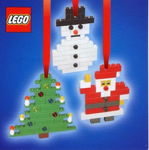 Three Christmas Decorations - Santa Tree and Snowman LEGO set (#4759-1)