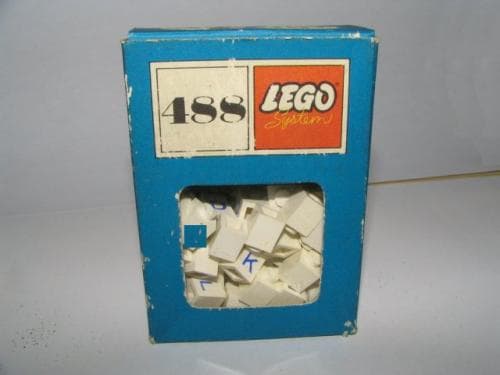 1 x 1 Bricks with Letters (System) LEGO set (#488-1)