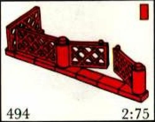 Gates and Fence, Red (System) LEGO set (#494-1)