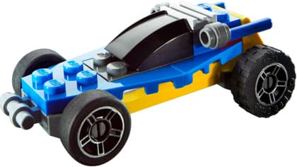 Blue and Yellow Racer LEGO set (#4949-1)
