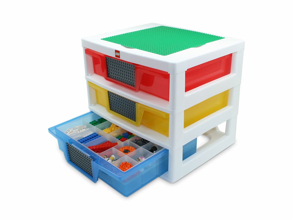 3-Drawer Storage (White - Red/Yellow/Blue) LEGO set (#5000248-1)