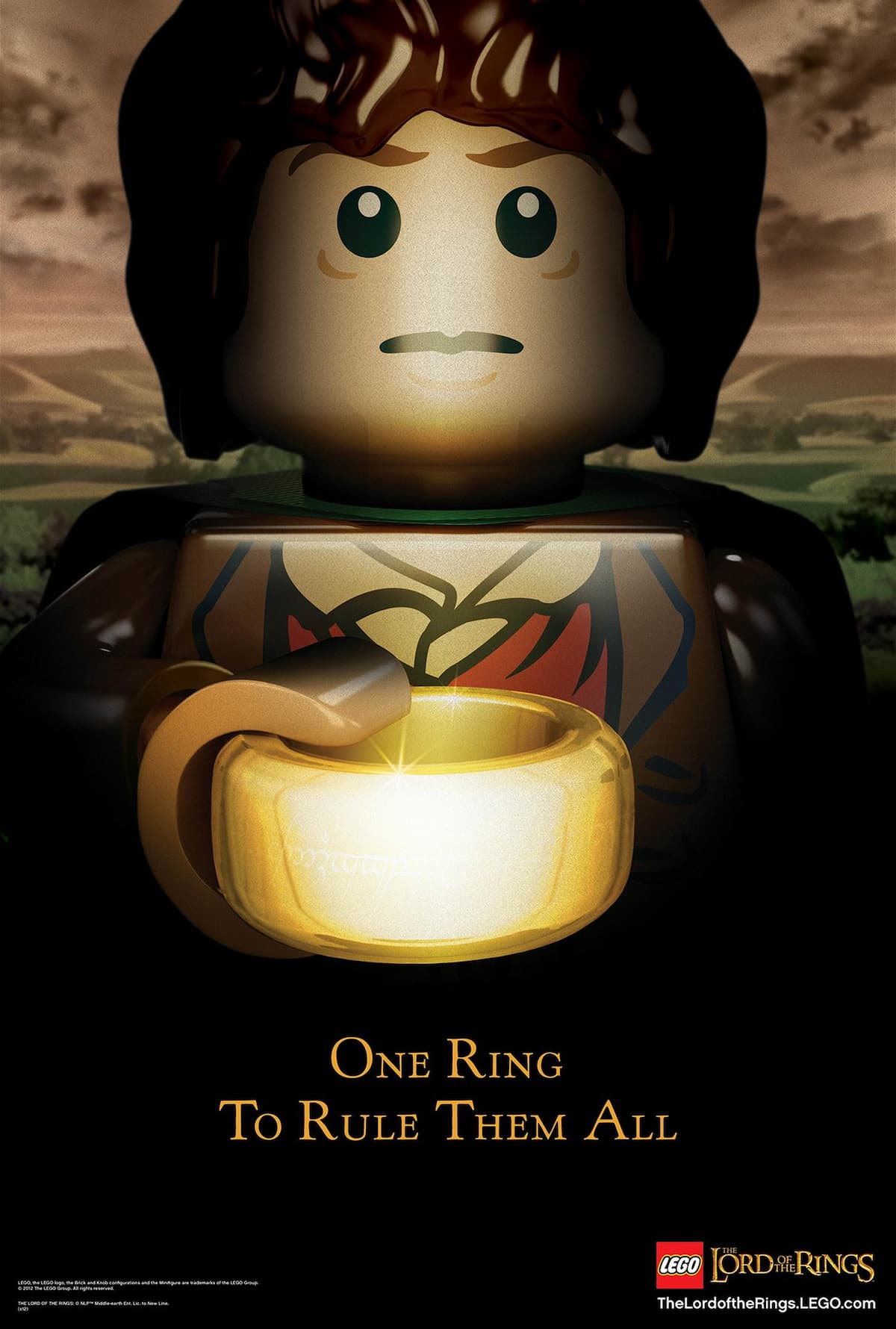 Lord of the Rings Poster LEGO Posters and Art Prints set (#5001163-1, 2012)