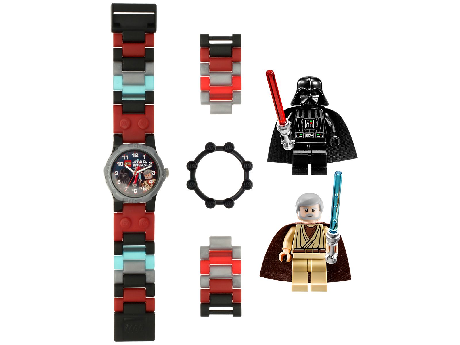 Darth Vader vs Obi-Wan Buildable Watch with Toy LEGO set (#5002211-1)