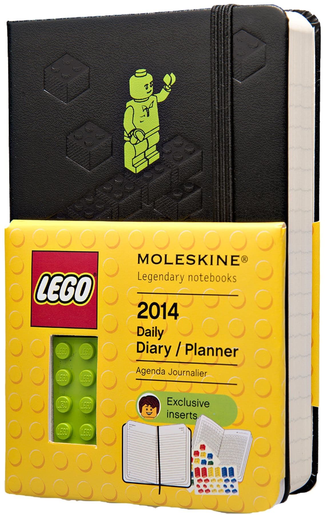 2014 Daily Diary / Planner (Lime) LEGO Stationery and Office Supplies set (#5002675-1, 2013)