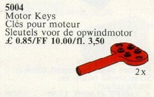 Keys for Windup Motor LEGO set (#5004-1)