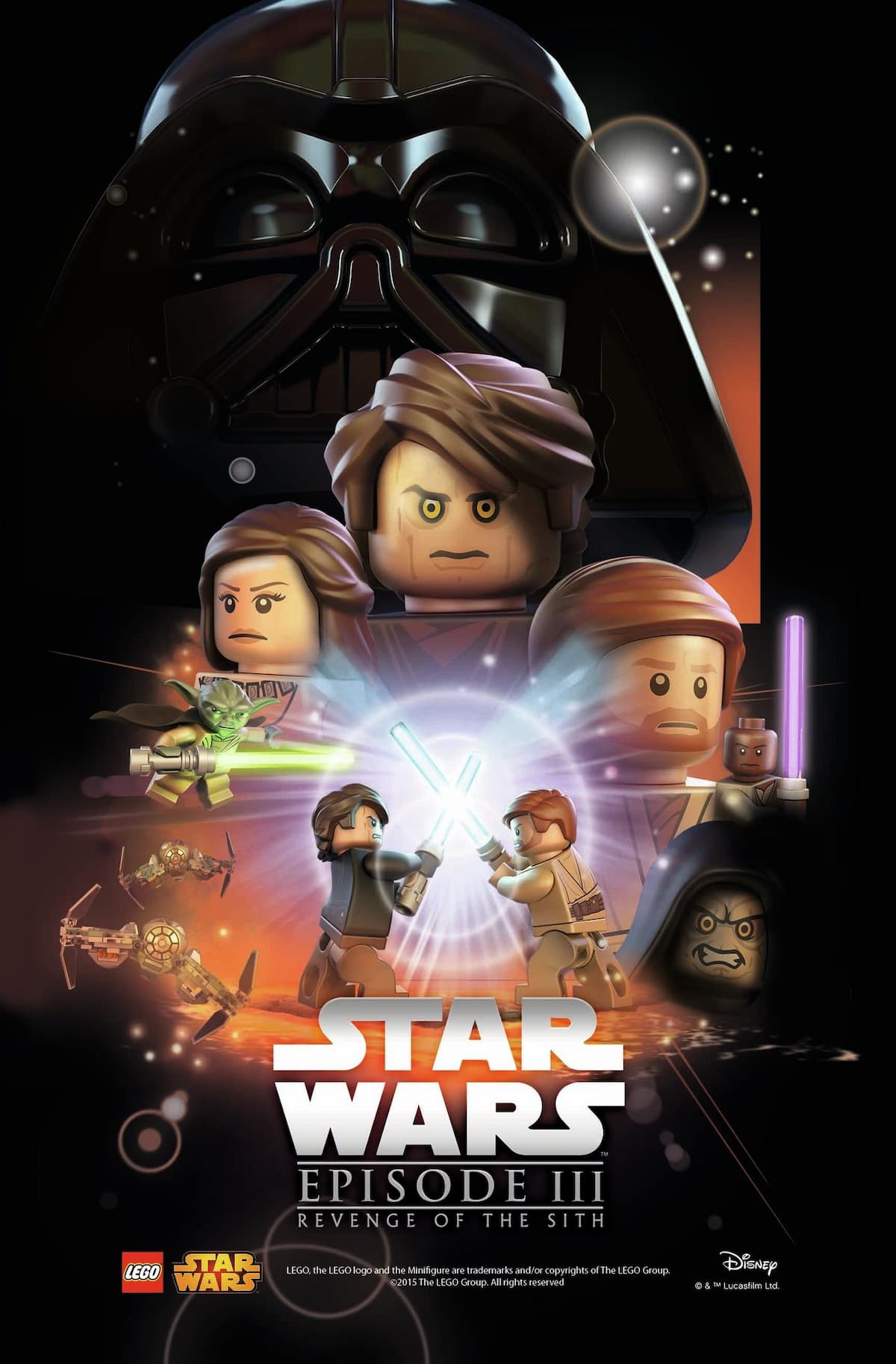 Star Wars Episode III Poster LEGO Posters and Art Prints set (#5004746-1, 2015)