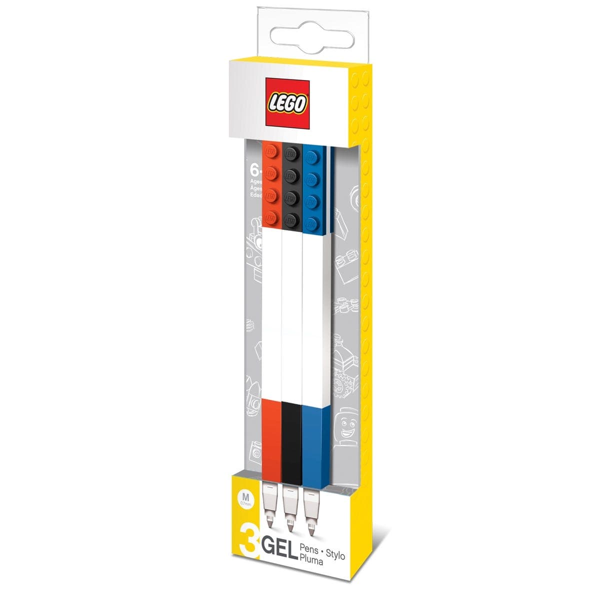 3 Gel Pens LEGO Stationery and Office Supplies set (#5005109-1, 2016)