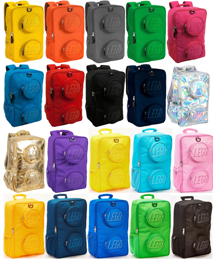 Brick 1 x 2 Backpack - Front Zipper (All Colors) LEGO set (#5005520-1)