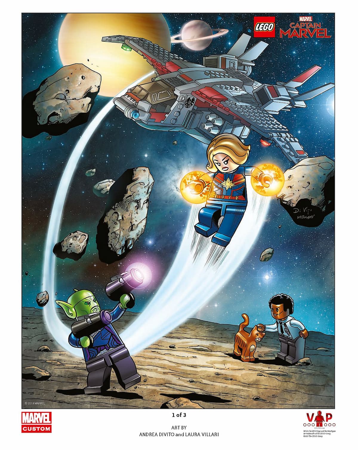 Captain Marvel Art Print LEGO set (#5005877-1)