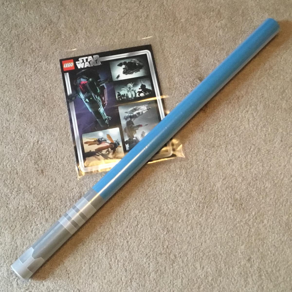 Star Wars 20th Anniversary Lightsaber Poster (Blue) LEGO Posters and Art Prints set (#5005887-1, 2019)
