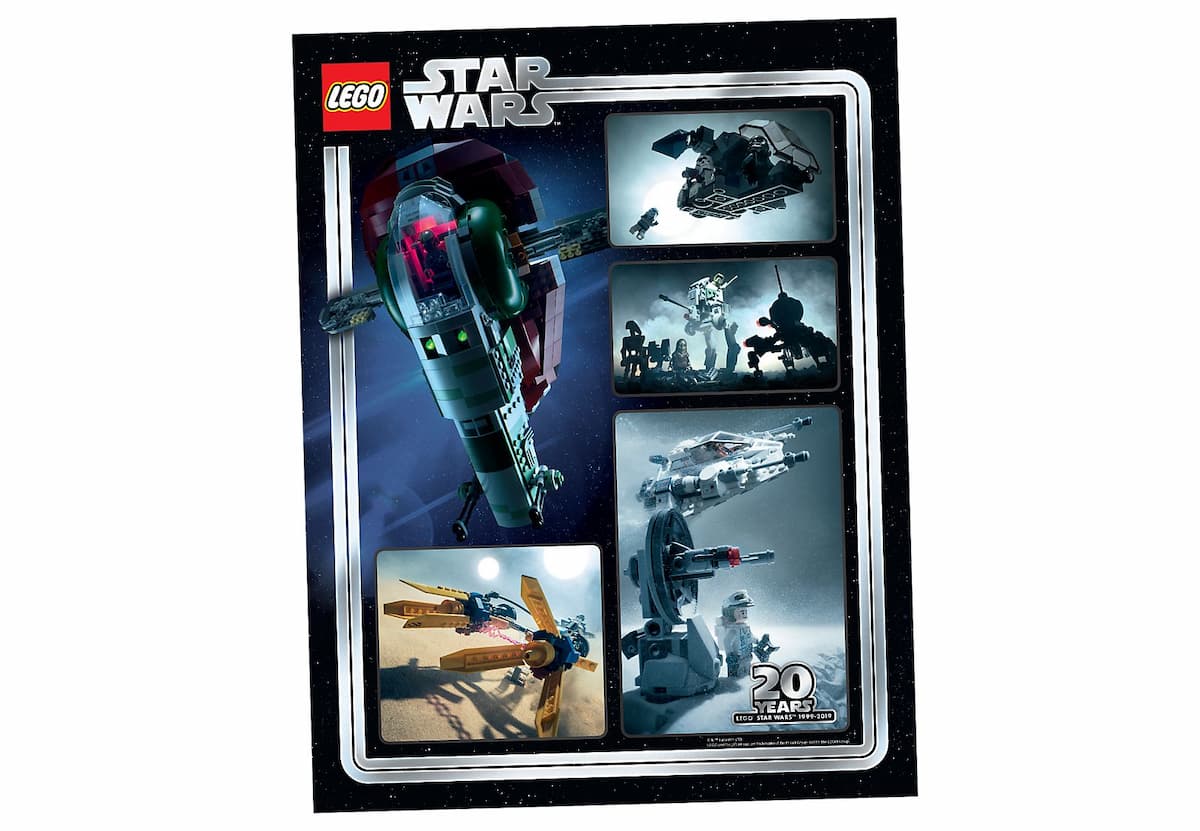 Star Wars 20th Anniversary Art Print LEGO Posters and Art Prints set (#5005888-1, 2019)