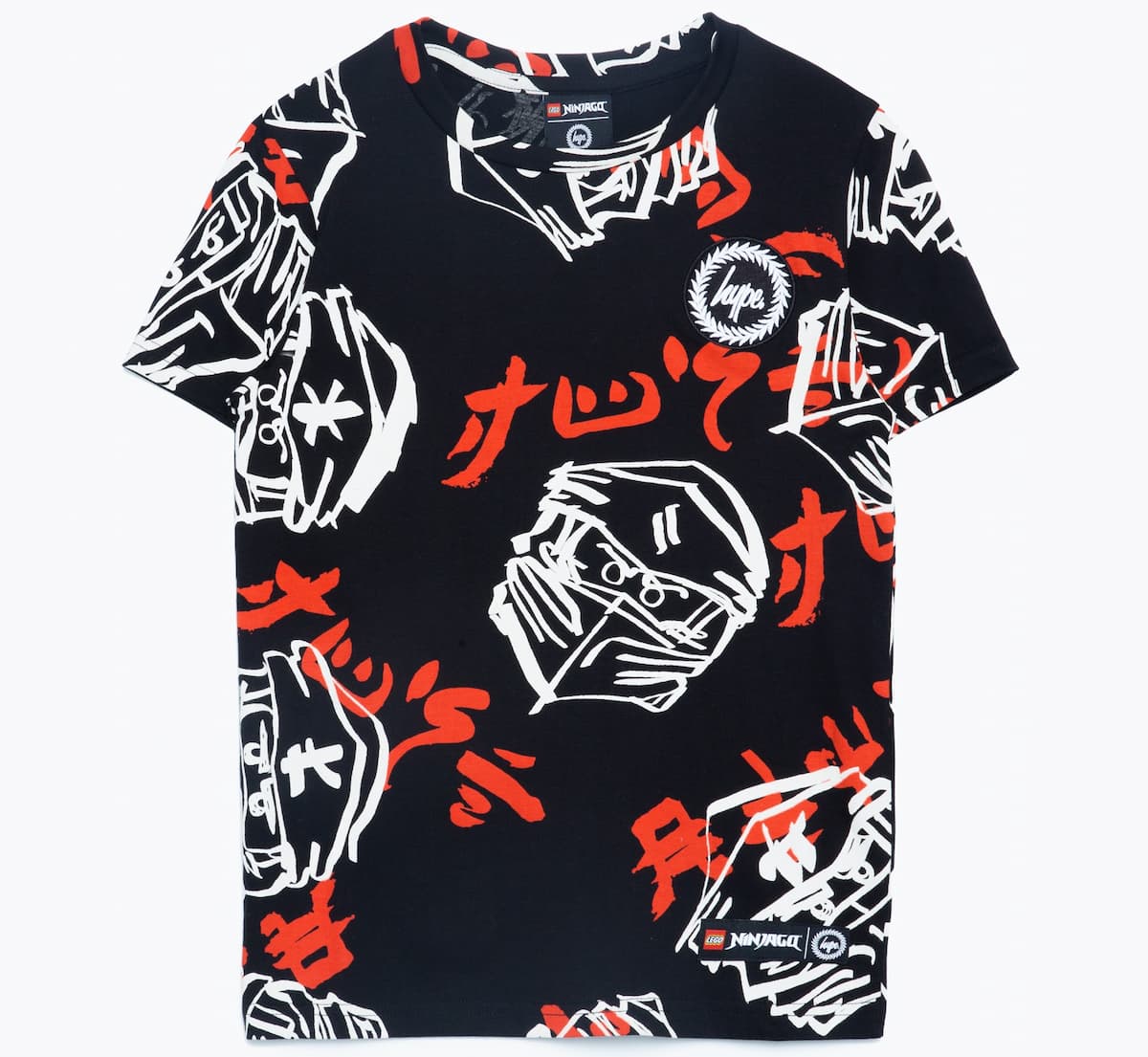 HYPE X LEGO NINJAGO Black Just Hype Faces T-Shirt LEGO Gear set (#5006236-1, 2021)
