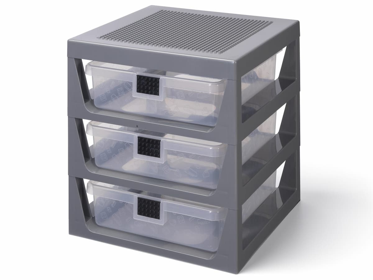 3-Drawer Storage (Gray) LEGO set (#5006608-1)