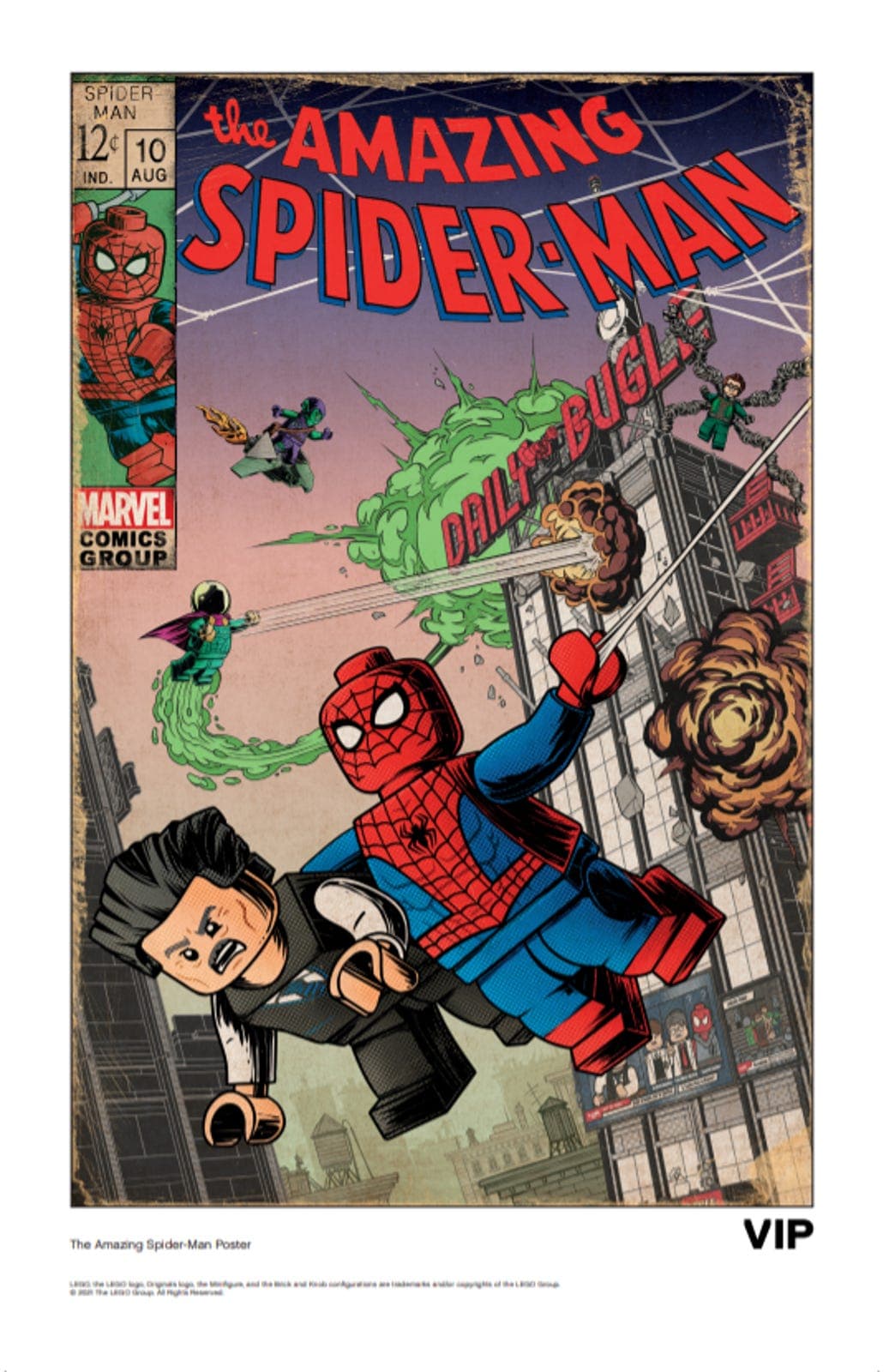Spider-Man Comic Print LEGO Posters and Art Prints set (#5007043-1, 2021)