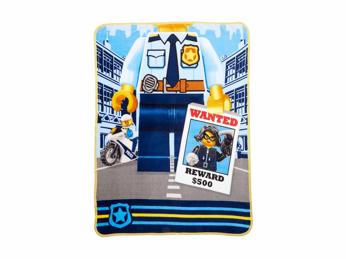 City Police Plush Throw LEGO Houseware set (#5007183-1, 2022)