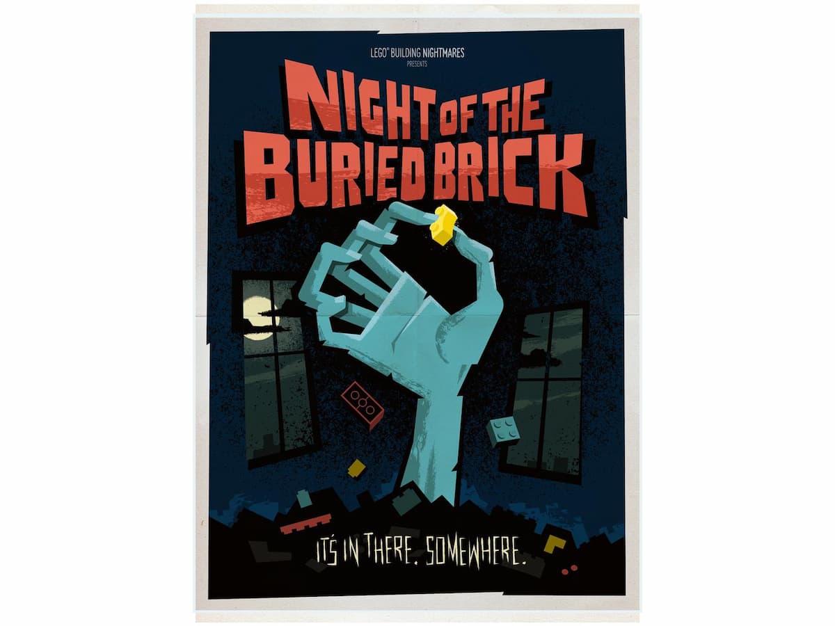 Night of the Buried Brick Halloween Poster LEGO Posters and Art Prints set (#5008243-1, 2023)