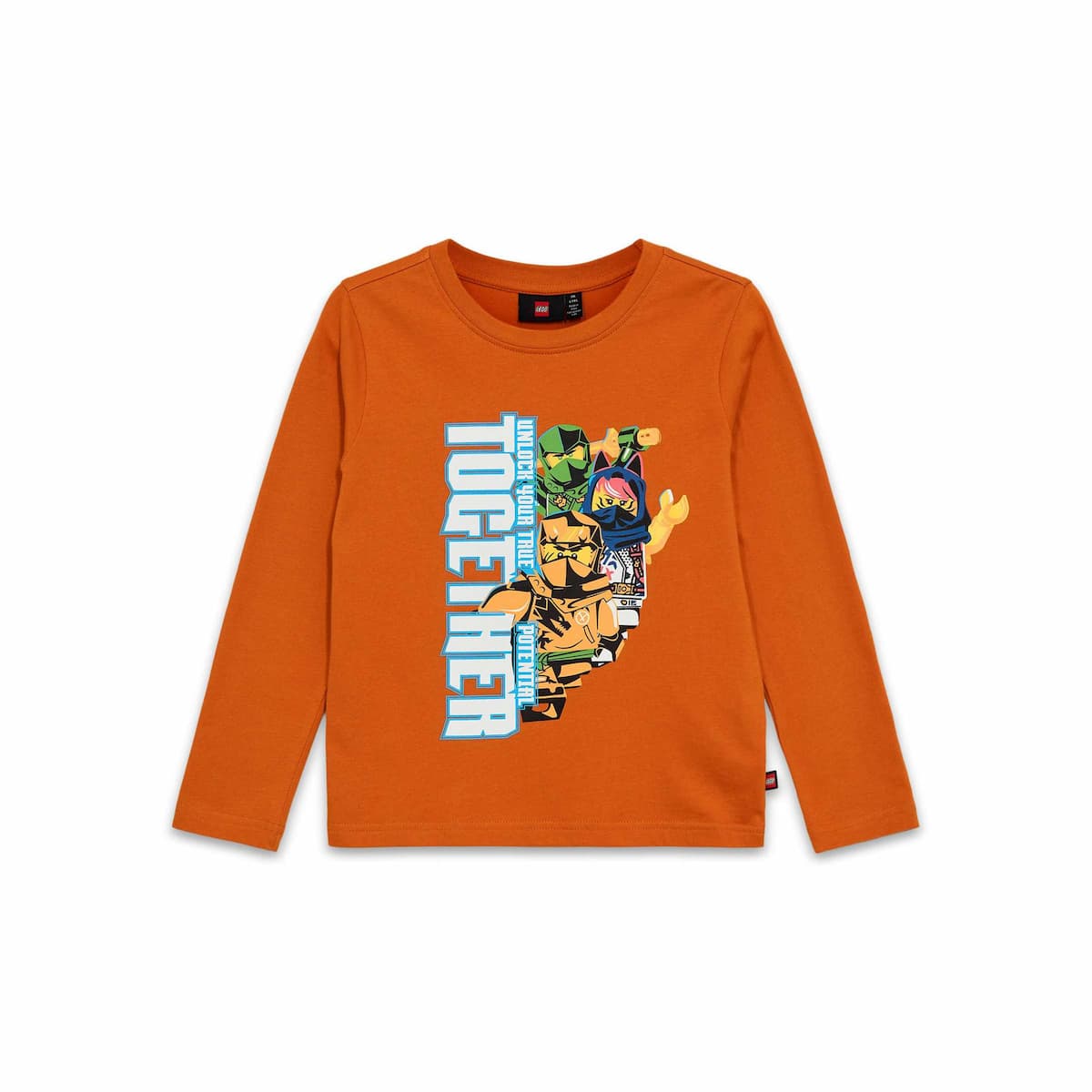 Ninjago Long-Sleeve T-Shirt – Dark Orange LEGO Gear set (#5009134-1, 2024)