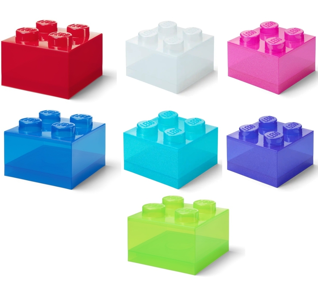Brick Shaped Storage Box 2 x 2 LEGO set (#5009339-1)