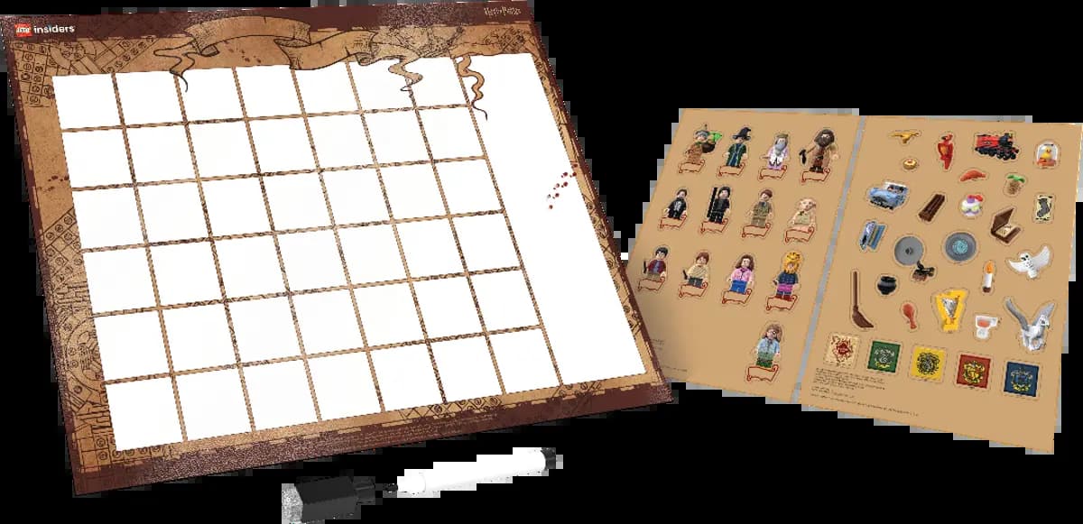 Harry Potter Family Calendar LEGO Stationery and Office Supplies set (#5010019-1, 2025)