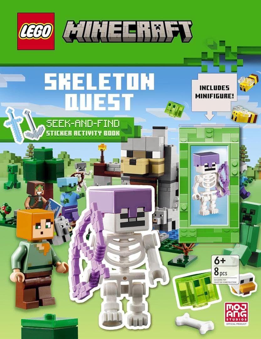 Minecraft: Skeleton Quest: Seek-and-Find: Sticker Activity Book LEGO set (#5010071-1)