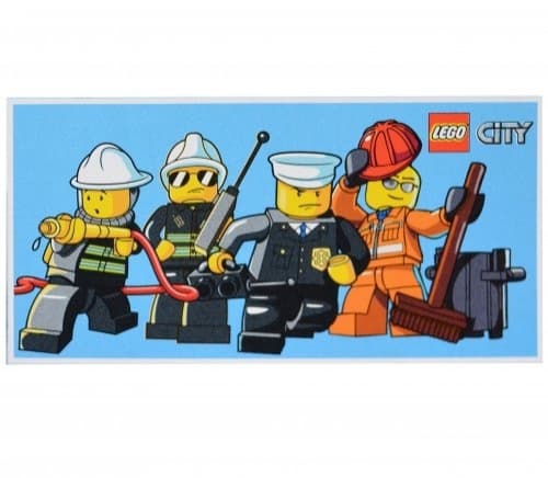 City Minifigs Towel LEGO Houseware set (#5055285346461-1, 2015)