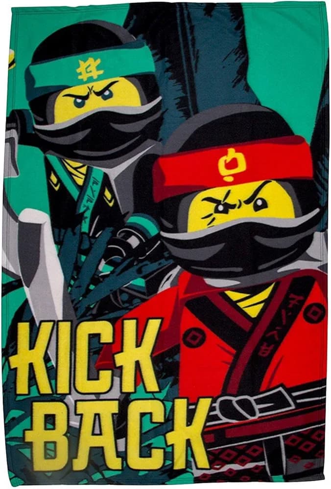 The LEGO Ninjago Movie Kick Back Fleece Blanket LEGO Houseware set (#5055285409807-1, 2018)