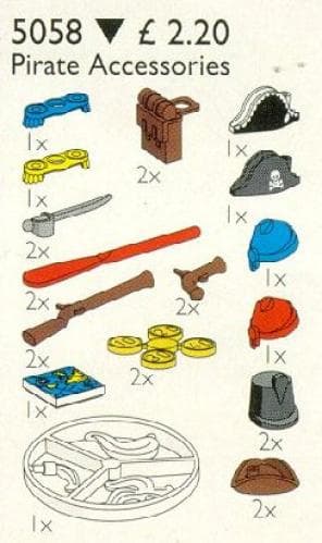 Pirate Accessories LEGO set (#5058-1)