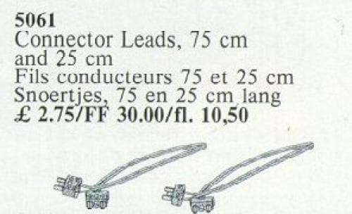 Connector Leads, 75cm and 25cm LEGO set (#5061-1)