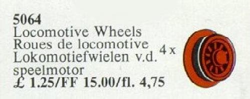 Locomotive Wheels LEGO set (#5064-1)
