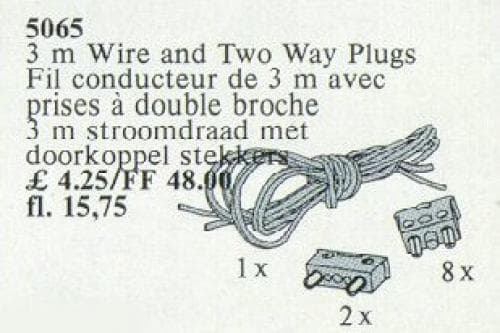 3m Wiring and Two-Way Plug LEGO set (#5065-1)