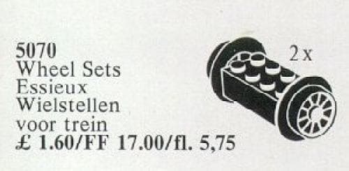 Wheel Sets, Black LEGO set (#5070-1)