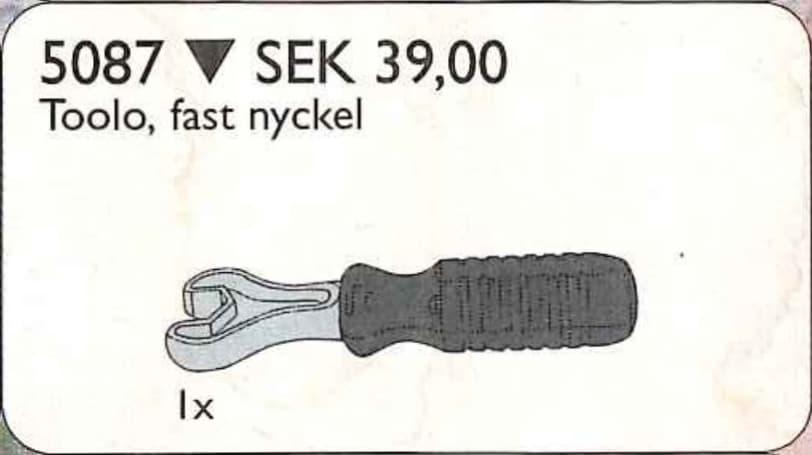 Toolo Wrench LEGO set (#5087-1, 1996)