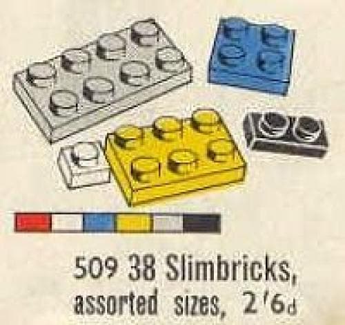 38 Slimbricks Assorted Sizes LEGO set (#509-1)