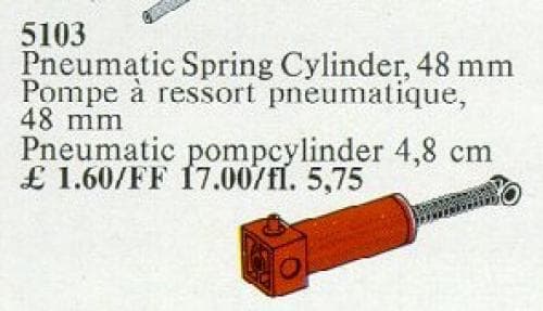 Pneumatic Spring Cylinder, 48 mm LEGO set (#5103-1)