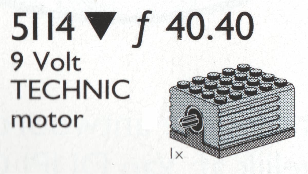 Extra 9 Volt Motor LEGO set (#5114-1)