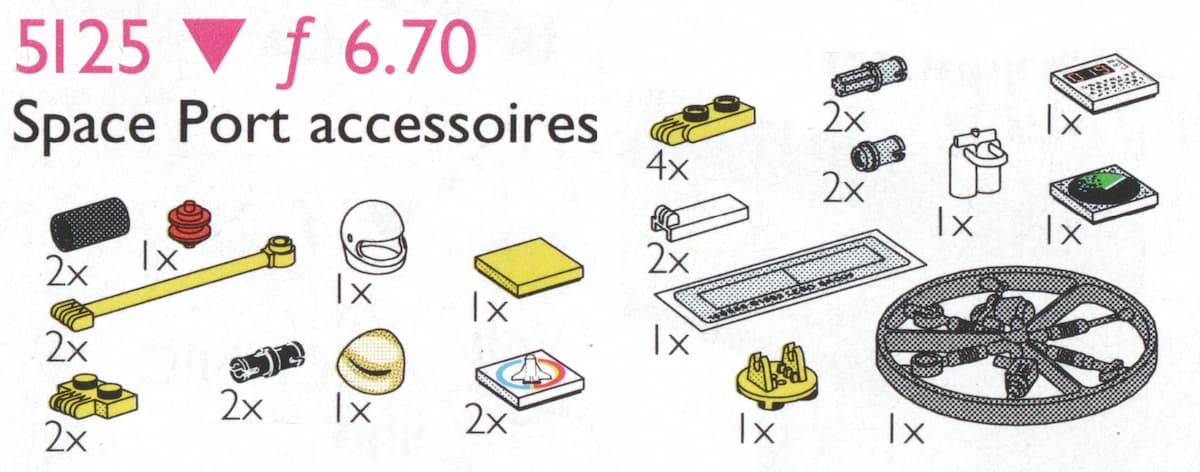 Spaceport Accessories LEGO set (#5125-1)