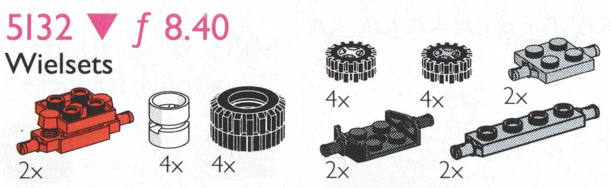 Wheels, Bearings and Suspension LEGO set (#5132-1, 1995)