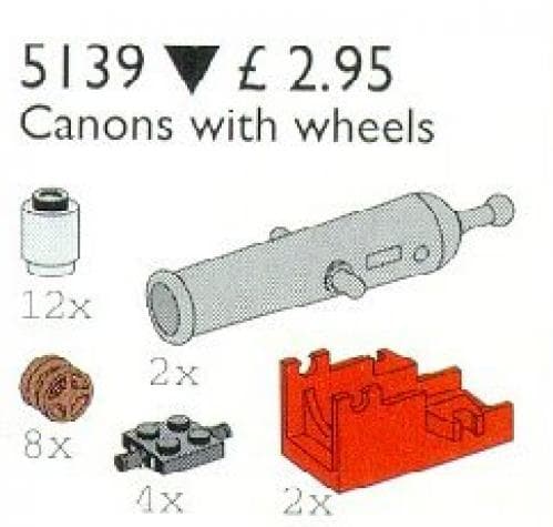 Cannons with Wheels LEGO set (#5139-1)