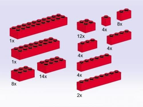 Bricks, Red LEGO set (#5140-1)