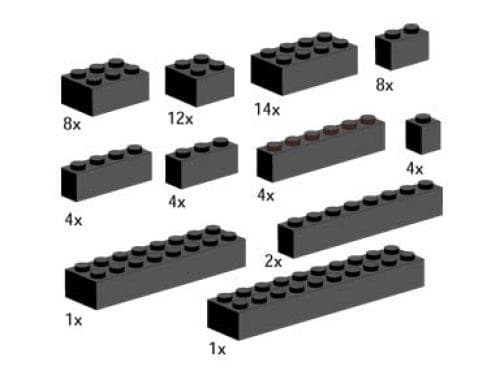 Bricks, Black LEGO set (#5144-1)