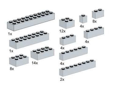 Bricks, Gray LEGO set (#5145-1)
