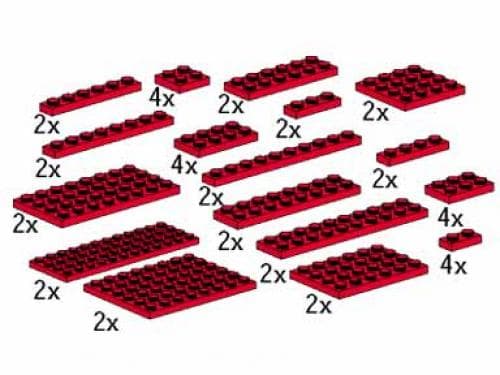 Plates, Red LEGO set (#5147-1)
