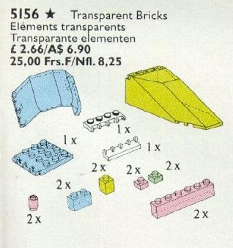 Transparent Bricks LEGO set (#5156-1)