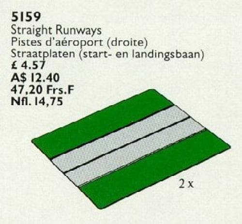 Straight Runways LEGO set (#5159-1)