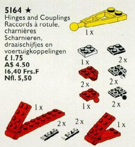 Hinges, Turntables and Couplings LEGO set (#5164-1)