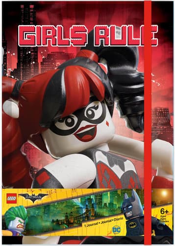 The LEGO Batman Movie Harley Quinn Journal LEGO Stationery and Office Supplies set (#51731-1, 2018)