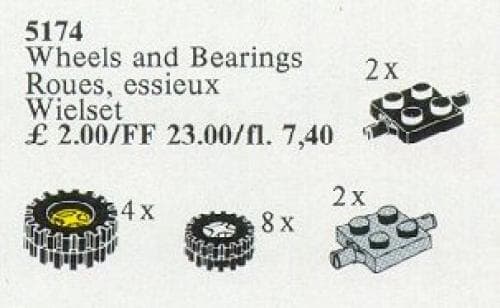 Wheels and Bearings LEGO set (#5174-1)