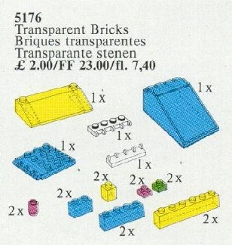 Transparent Bricks LEGO set (#5176-1)
